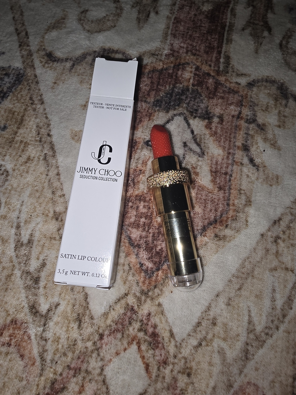 Jimmy Choo Seduction Collection Satin Lip Colour 004 Coral Kiss